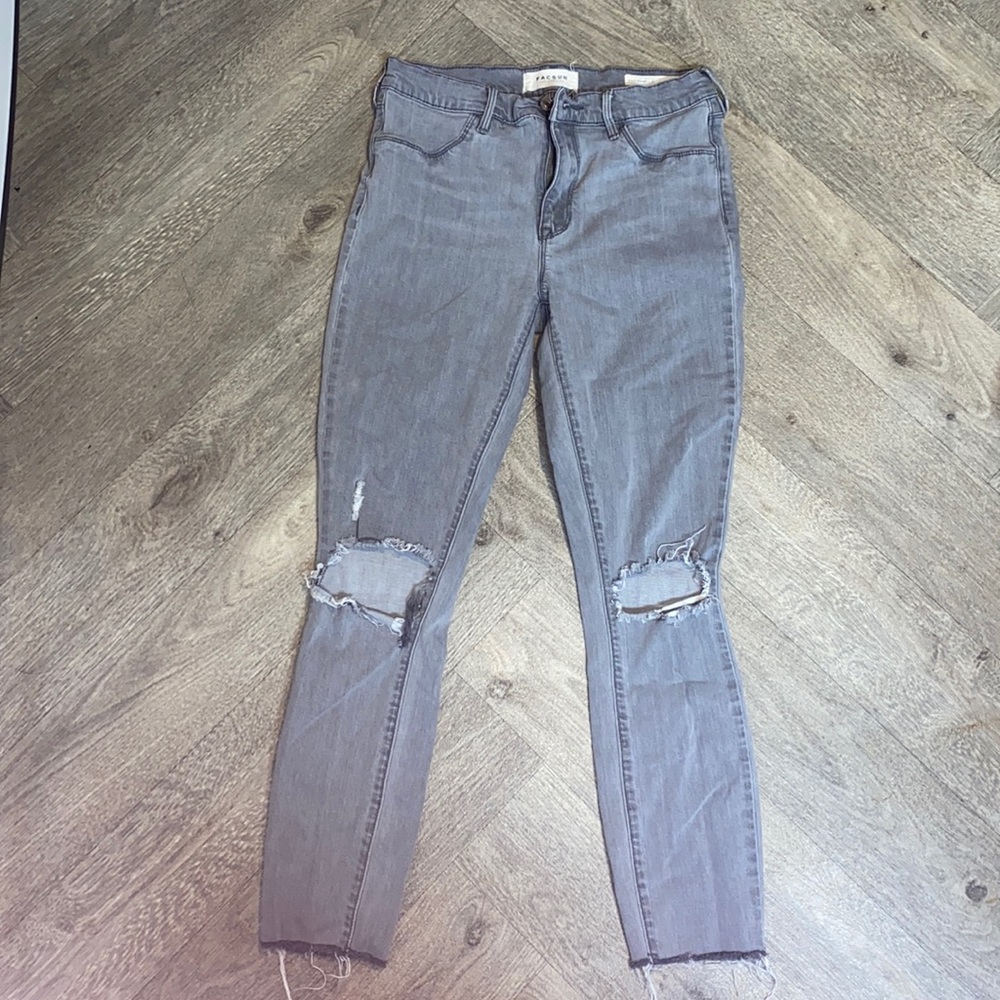 Gray Pacsun Ripped Jeans